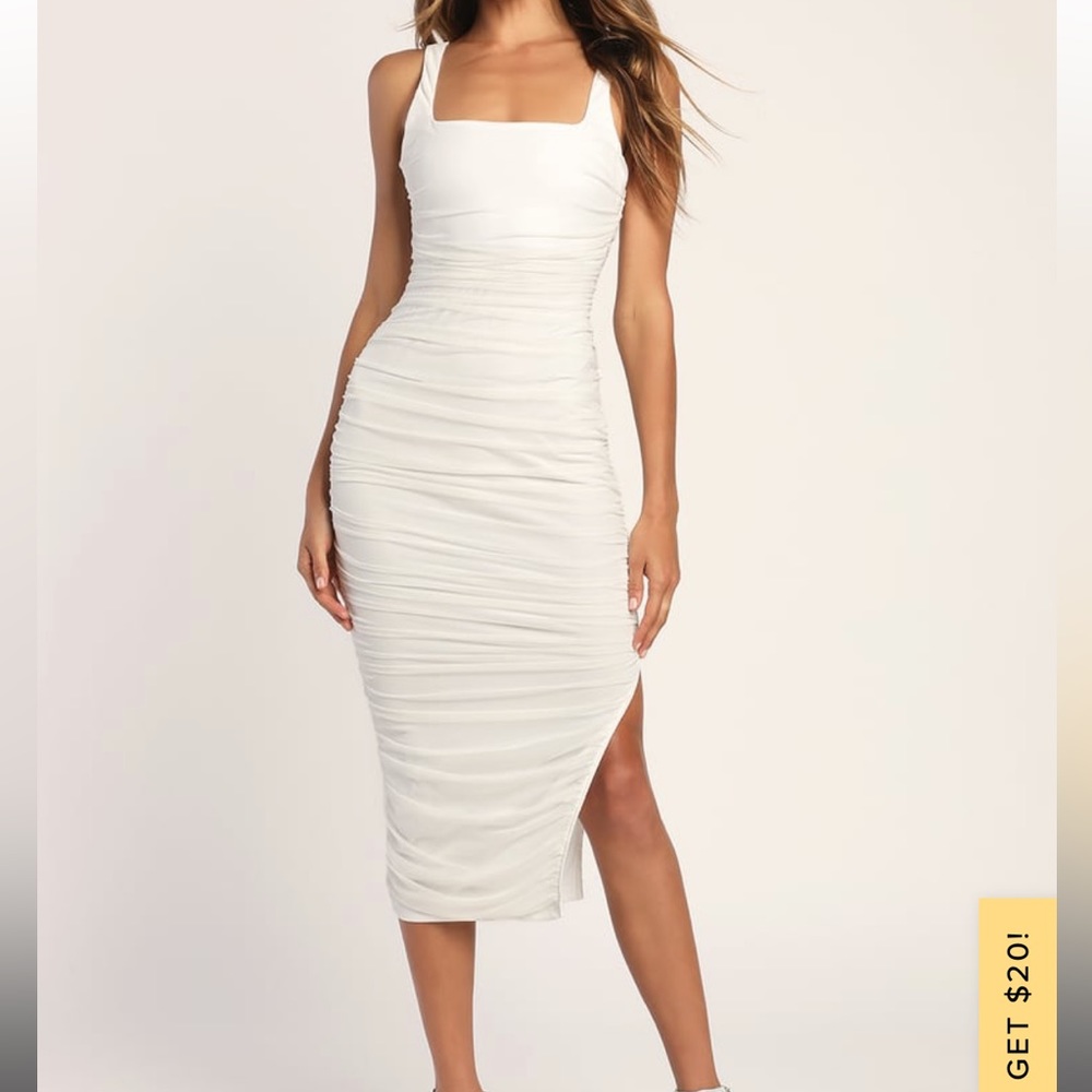 White Formal Dress. Size Large. Brand: Lulus